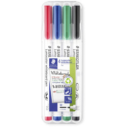 Staedtler 301 WP4 Lumocolor whiteboard pen 4 pcs black red blue green