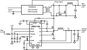 42V, Secondary Side Post Regulator/Synchronous Buck Controller with Power-Up/Power-Down Tracking