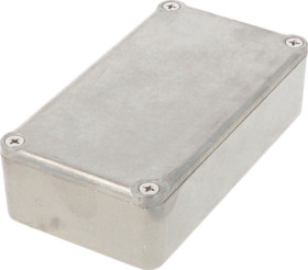 Zinc die cast enclosure, (L x W x H) 112 x 62 x 27 mm, natural, IP54, 1590K430