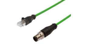 Złącze Kablowe M12 Męskie Proste Rj45 4X0,14Mm 5M Pur Vk508f25