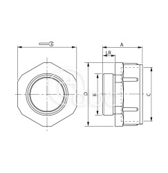 Adapter do gwintu, M16/M20, poliamidowy, 162075