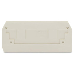 WAGO 284-330 2.5mm 2-conductor End and Intermediate Plate Light grey