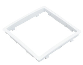 QUADRA Rant do ramek szklanych białych