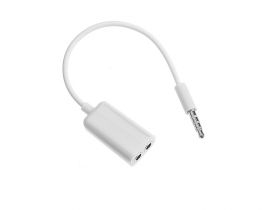 Przejście rozdzielacz Jack wtyk 3,5mm - 2x jack gniazdo 3,5mm