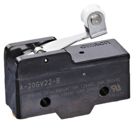 Wyłącznik krańcowy typ Dźwignia z rolką Omron NO/NC Działanie natychmiastowe 20A 500V IP00