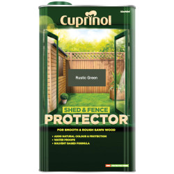 Cuprinol 5095351 Shed &amp; Fence Protector Rustic Green 5 litre