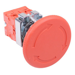 Techna PtecMetMushT60 60mm Emergency Stop Button Switch 10A 2NC