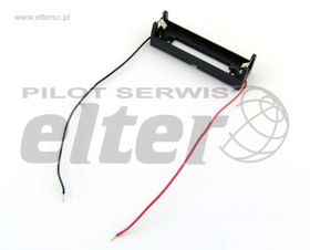 Pojemnik na akumulator 1x 18650 blaszki kable