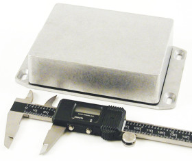 Obudowa Aluminium odlewane szerokość zew. 94 mm długość zew. 119,5 mm wys. zew. 34 mm Hammond IP65 Naturalny