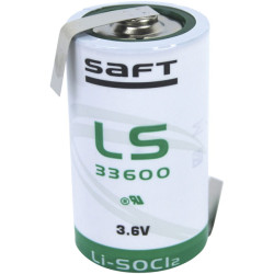 Saft LS33600HBG D Size 17000mAh Lithium Battery Cell 3.6V
