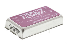Przetwornica DC-DC, 20W, Uwe 9 → 36 V DC, Uwy 15V dc, Iwy 1.33A, TRACOPOWER