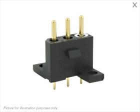 Gniazdo PCB 3 -pinowe raster: 5.08mm Montaż na płytce Proste Montaż na płytce drukowanej