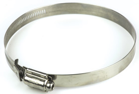 Zacisk do znaków średnica wew 100 → 130mm śrubowa Tamtorque Stal nierdzewna szerokość 16mm