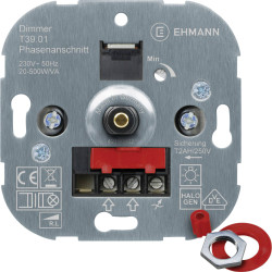 Ehmann T73 Dimmer Flush-mount for Lamps with 1-10V Control Voltage
