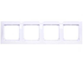 IMPRESJA Ramka poczwórna biała R-4Y/00