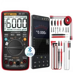 ANENG AN9002 Bluetooth cyfrowy multimetr 6000 Wartości profesjonalny multimetroPrawdziwe RMS AC/DC Prąd Badanie napięcia Auto-Od