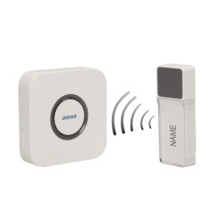 Dzwonek bezprzewodowy TORINO DC. bateryjny. learning system. 52 dźwięki. 200m OR-DB-FX-129