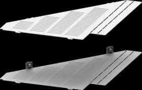 Segment cover, subdivision rear, sheet steel, (W x H x D) 600 x 1.5 x 400 mm, 8PQ5000-3BA63