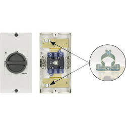 Kraus &amp; Naimer KG80.T103/D-A061 Lockable Disconnector 1x90&#xB0; Black 1pc