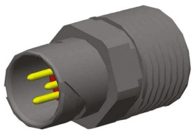 Złącze wielostykowe przemysłowe 3-pinowe Montaż na kablu Wtyczka Souriau Sunbank by Eaton