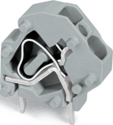 PCB terminal, 1 pole, pitch 5 mm, AWG 28-12, 32 A, cage clamp, green, 745-3809