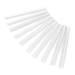 Wtyk goldpin 1x40 prosty raster 2,54mm - biały - 10szt. - justPi