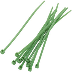 TruComponents 40075 Cable tie 100mm 2.50mm Grn 100 pc(s)