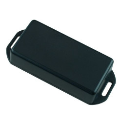 1551KFLBK Hammond Miniature Black ABS Flanged Enclosure 80 x 40 x 20mm