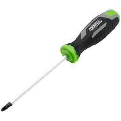 Draper 13452 Pound Thru Pozi Soft Grip Screwdriver, PZ2 x 125mm