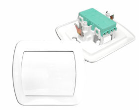 Włącznik podtynkowy 1 biegunowy, AW1-11