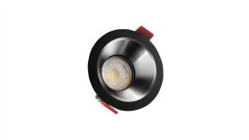 Fiale Comfort Anti - Glare Gu10 Oczko Gu10 250V Ip20 Fi85x50mm Czarny Okrągła...