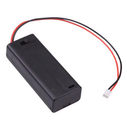AAA x 2 Enclosed Battery Holder with Switch with 2-Pin Plug