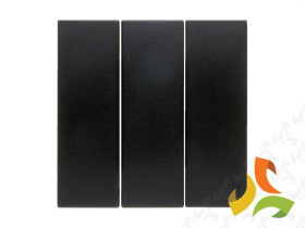 BERKER B.KWADRAT Klawisze do wyłącznika 3 potrójnego antracyt mat 16651606 HAGER