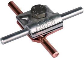 DEHN 390657 ZMMVK 8 8.10 SKM10X30 CU AL Dwumetrowy zacisk MV 1 szt.