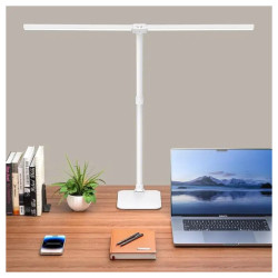 Lampa kreślarska LED biała 2w1 PRO biurkowa podstawa + uchwyt blatu CRI