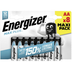 Energizer E303322300 Max Plus AA Battery Alkali-Manganese 1.5V 8 pc(s)
