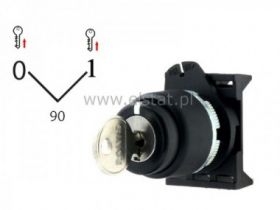 Przełącznik obrotowy 0-1, kluczyk; stacyjka