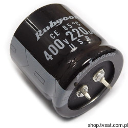 400USR220M30X30 220uF 400V Electrolytic SNAP-IN RUBYCON