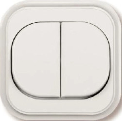 ECO Łącznik świecznikowy z podświetleniem biały WP-2C/S