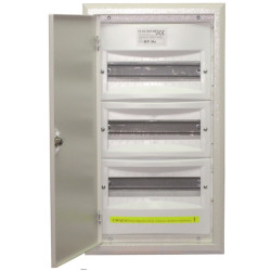 Rozdzielnica modułowa 3x12 podtynkowa z zamkiem RP12-3z Elektro-met