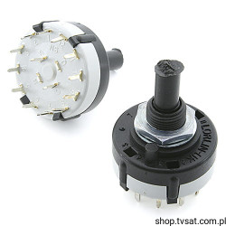 CK1312 Rotary Switch Vertical 12 Position THT LORLIN