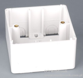 Puszka natynkowa o wymiarach 80x80 mm