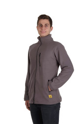 Kurtka z polaru, 51-761-14, Unisex, XS, Szary, 2% włókien antystatycznych, 98% mikro-poliestru