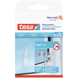 tesa 77732-00000-20 Adhesive Strips transparent barely visible 16pcs removable