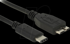 83676 USB 3.1 C-Stecker > USB Micro-B St. 0,5 m black