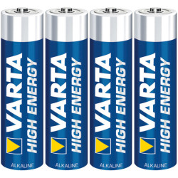 Varta High Energy Alkaline AAA 1.5V Battery Pack of 4