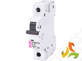 Wyłącznik nadprądowy C 4A 1P 10kA ETIMAT10 002131710 ETI