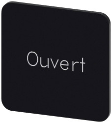 Tabliczka opisowa Siemens 3SU1900-0AF16-0GJ0 (S x W) 22 mm x 22 mm Ouvert 10 szt.