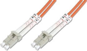 FO duplex patch cable, LC to LC, 1 m, OM2, multimode 50/125 µm, DK-2533-01