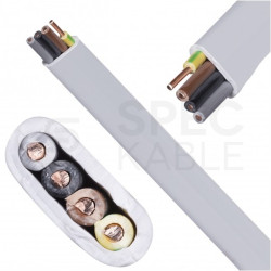 Kabel instalacyjny płaski EL-Instal HP HDHp 4x1,5mm2 szary 450/750V bezhalogenowy YDYp Dca drut Eltrim
